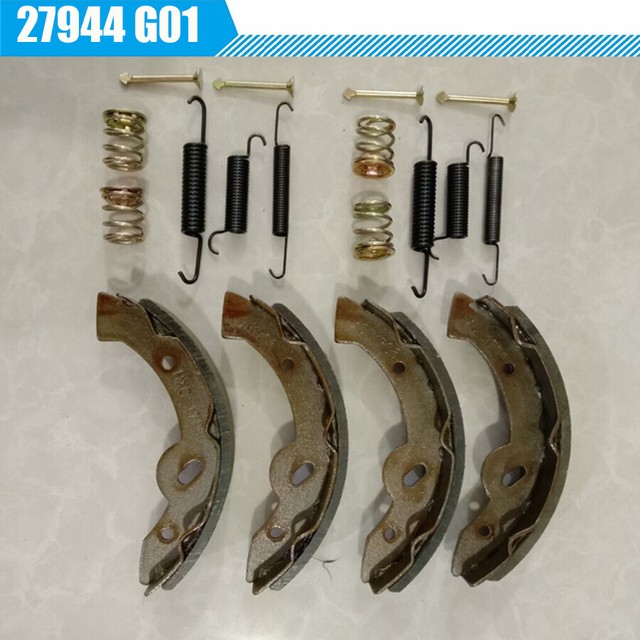 New 1 Set 27944 G01 Brake Pads Shoes & Spring Kit For EZGO TXT Golf Cart 1997UP eBay