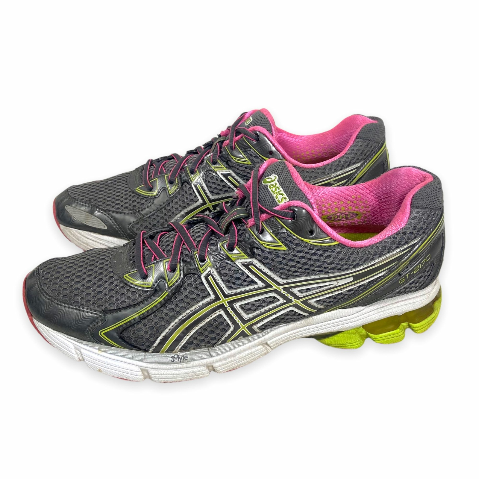 Asics GT-2170 Running Shoes Women\u0026#039;s Size 10 Gray Green Pink | eBay