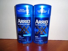 Lot 2 Arrid XX Extra Dry Cool Shower Antiperspirant Deodorant 2.6 oz Exp 10/2026