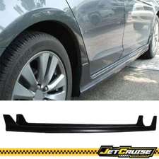 Fits 08-12 Honda Accord Sedan OE Style Side Skirt Rocker Panel Unpainted PU