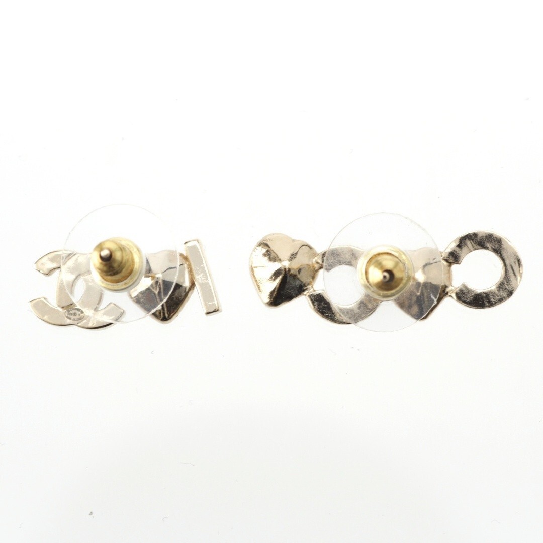 Chanel B22B Coco Mark I LOVE COCO Heart Rhinestone Earrings