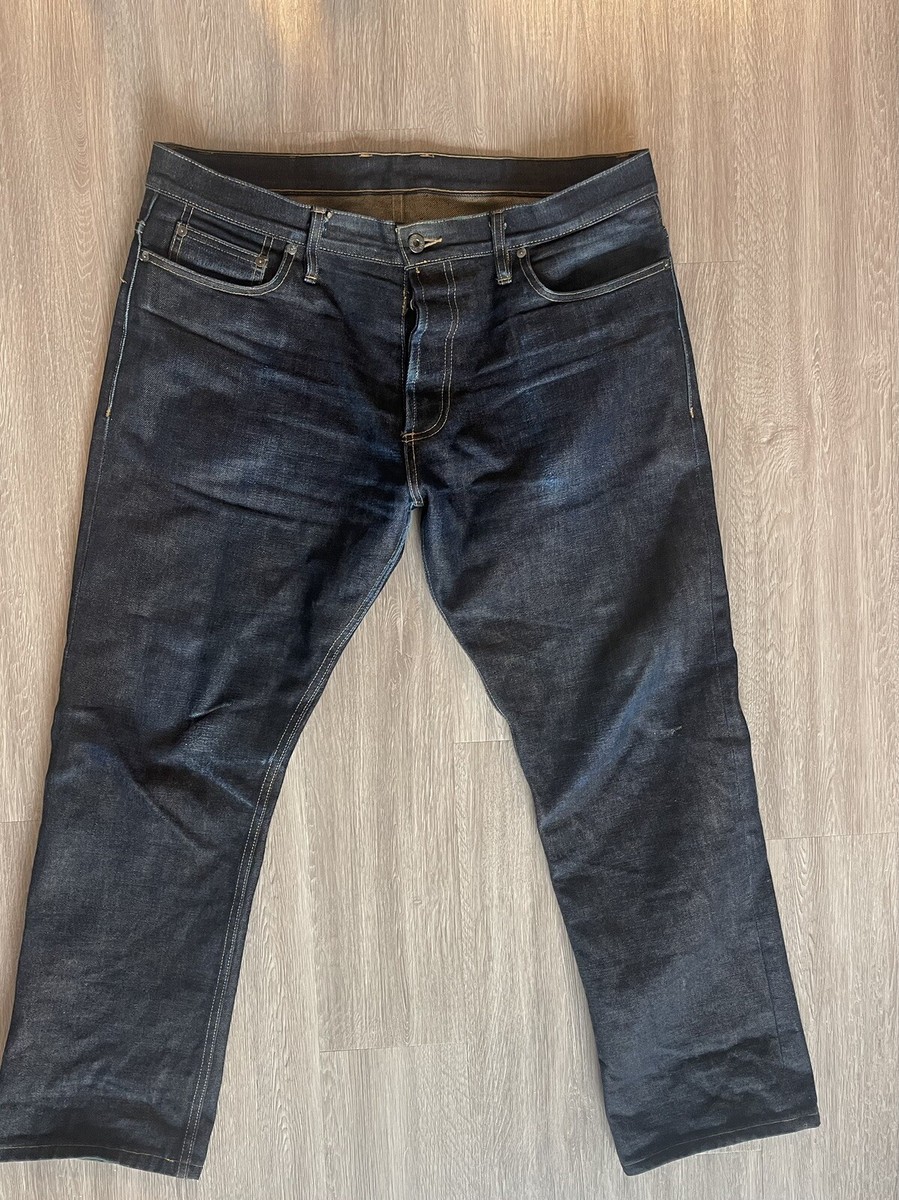 3sixteen Jeans Men 38 Blue Selvedge Japanese Raw Denim Heavy