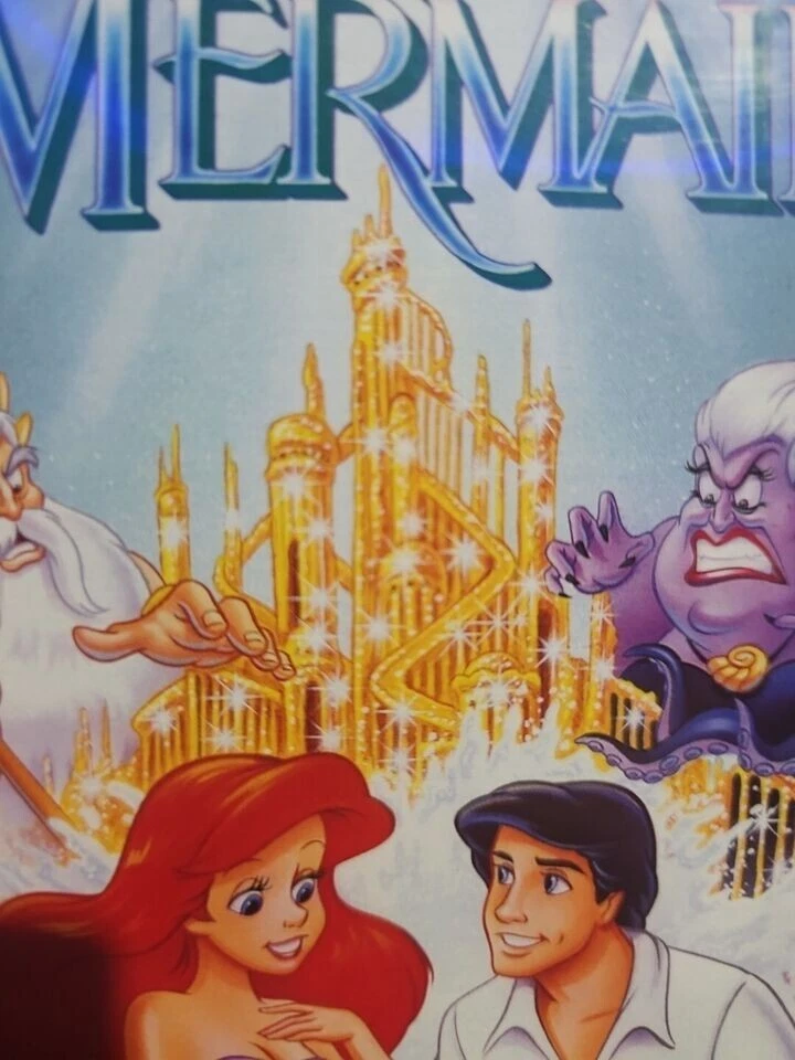 The Little Mermaid ORIGINAL VHS Black Diamond Edition **** BANNED COVER ART *** - Image 2 of 3