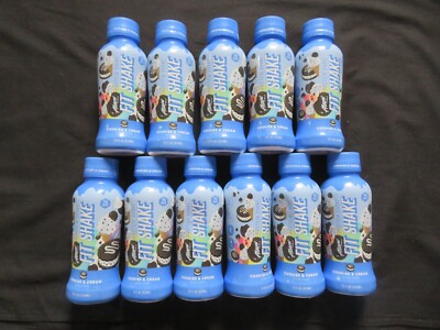 (11) Bottles Alani Nu Fit Shake Protein Shake Cookies & Cream Flavor 12 Oz Each