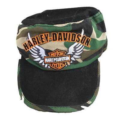 Harley-Davidson Green Camouflage Women Hat Cap Large Logo  display picture 2