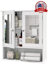 Mueble Gabinete De Pared Colgante Para Ba o Medicinas Gabetas Con Espejo NUEVO