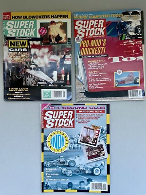 Set Of 3 Super Stock Magazine 1991 INDY 4 SECOND CLUB BLOWOVERS TOP FUEL Ormsby