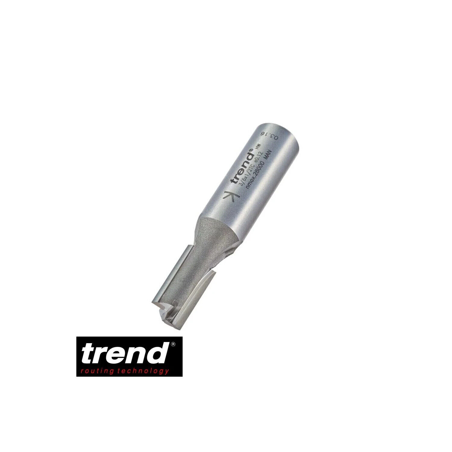 Trend 3/6X1/2TC Two Flute Cutter 10 mm Diameter