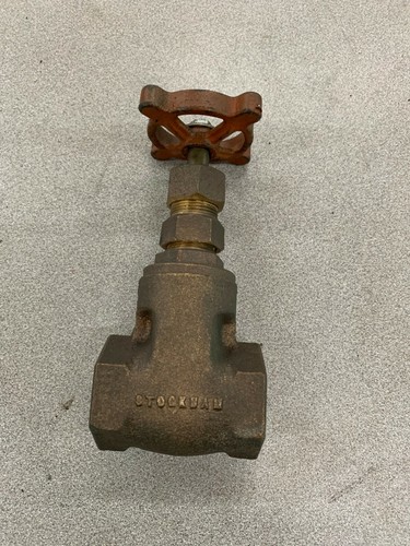 NEW NO BOX STOCKHAM B-103 BRASS GATE VALVE 1" NPT 125S 200 CWP