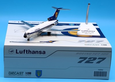 JC Wings 1:200 Lufthansa Airlines Boeing B727-100 Diecast Aircraft Model D-ABIO