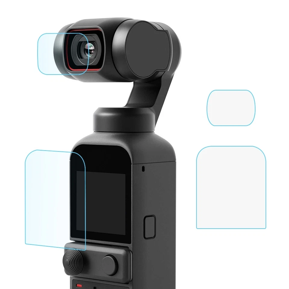For DJI OSMO Pocket 2 9H 2.5D HD Tempered Glass Lens Protector + Screen Film  - Image 3 of 4