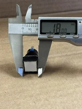 18mm White Square Momentary Push button LED ILLUMINATED 24vdcNO/NC 16mm mountin