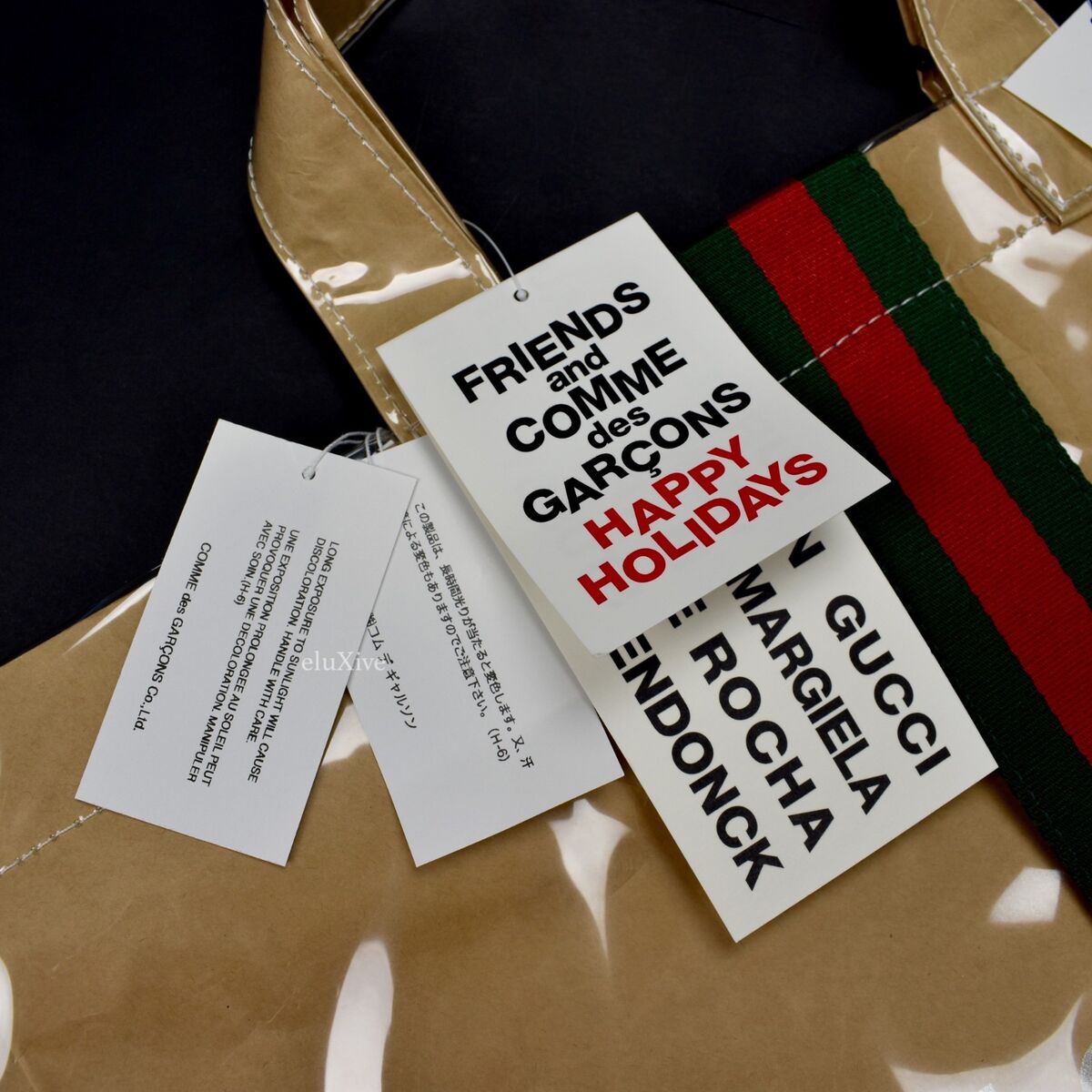 NWT Comme des Garcons x GUCCI Friends & CDG Paper Plastic NWT Comme des Garcons x GUCCI Friends & CDG Paper Plastic