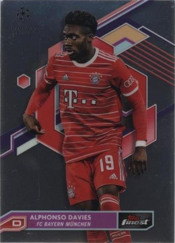 2022-23 Topps Merlin Chrome Uefa Alphonso Davies Match Ball