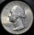 1951 D Washington Quarter Ch. BU