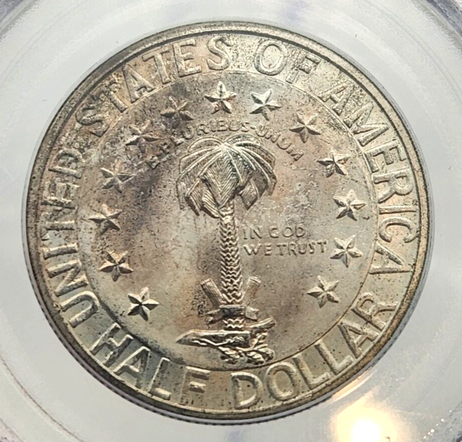 1936-D Columbia Commemorative Silver Half Dollar PCGS MS-66 - Image 4 of 4