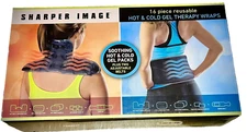 Sharper Image Hot & Cold Gel Therapy Wraps, Gel Pack 16 Piece Reusable 🆕🆕🆕🆕✅