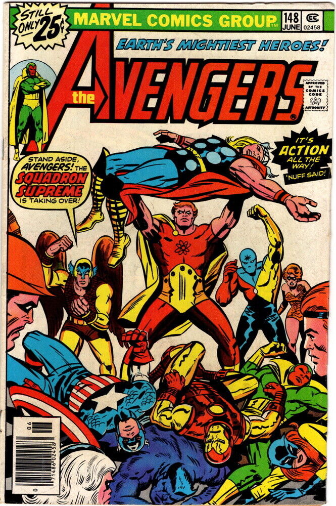 The Avengers #148, Squadron Supreme June 1976, Vintage Marvel Comic,  MID-GRADE | eBay