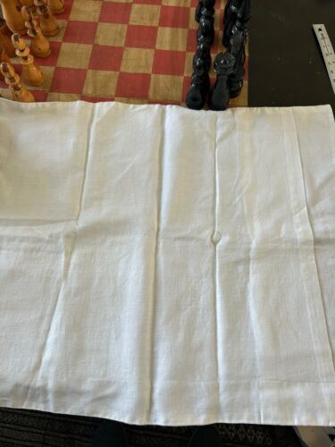 Pottery Barn Belgian Linen  Flax Pillow Sham Euro 26"X30" WHITE Color - Picture 1 of 8