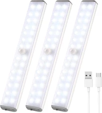LED Closet Light Motion Activated 28LED TypeC Under Cabinet Lights Motion Sensor