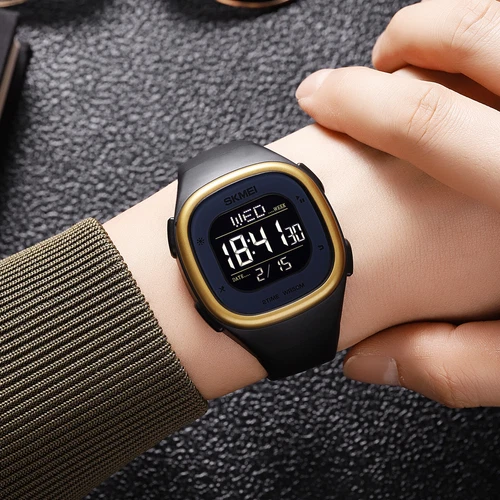 Light Back Watches Wristwatch Mens Digital reloj reloj Fashion Light Stop