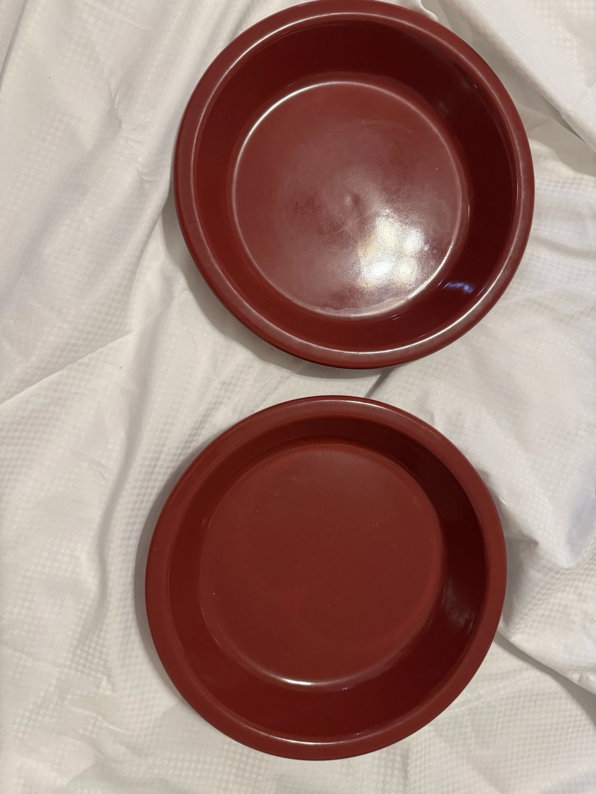 Maroon Pfaltzgraff Ovenware Pie Plate. Set Of 2
Opens in a new window or tab