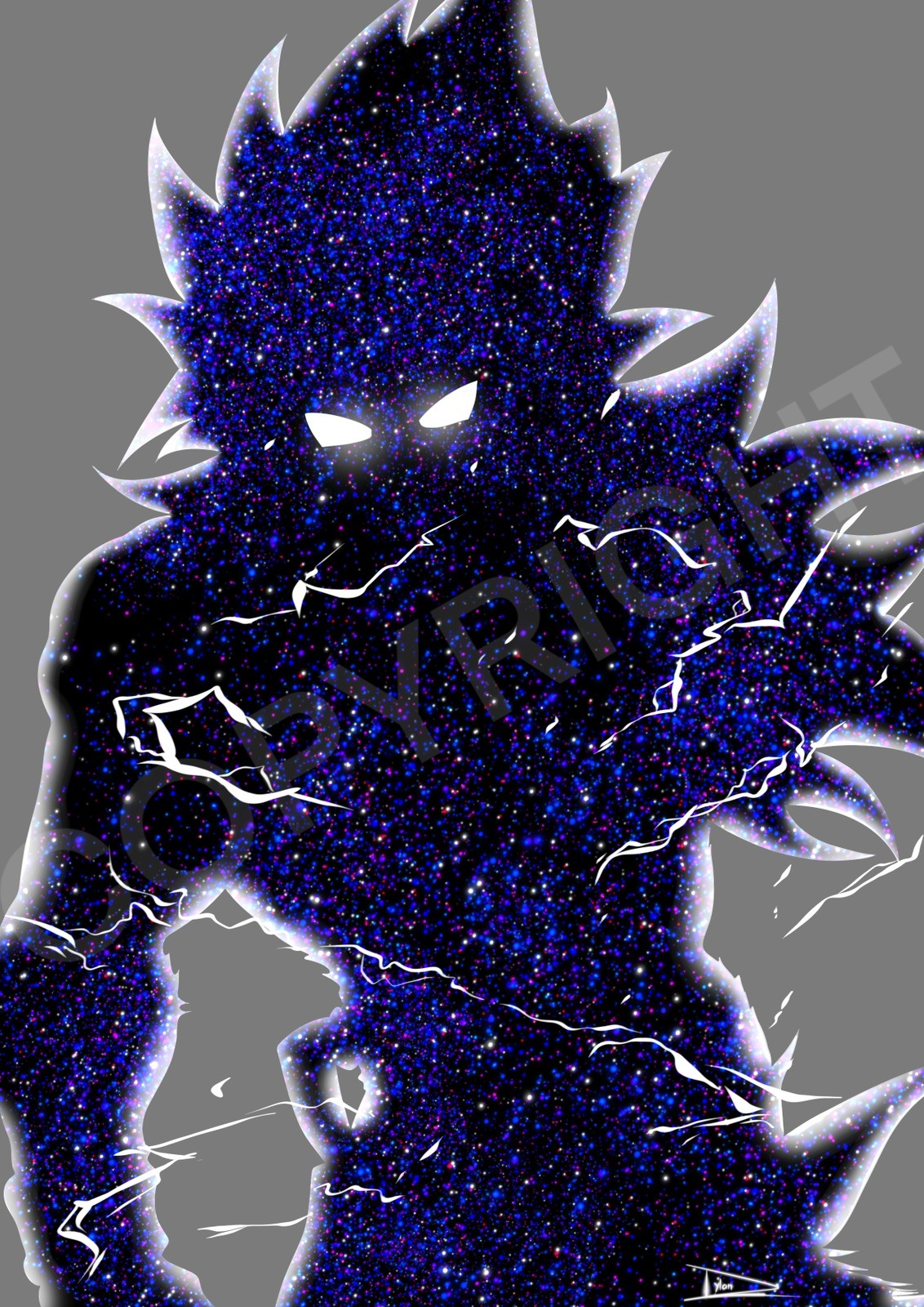 Dragon Ball Z Gogeta dessin pour decoration chambre geek