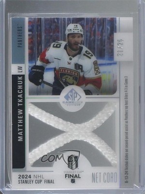2024-25 SP Game Used Stanley Cup Finals Net Cord Relics /25 Matthew Tkachuk 1j6p