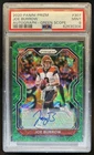 2020 Panini Prizm Joe Burrow Rookie Auto RC Green Scope #/75 Bengals PSA 9