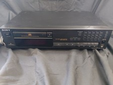 Vintage Sony CDP-591 CD Compact Disc Player Deck HiFi Black with Remote Tested