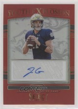 2022 Select Draft Picks Youth Explosion Signatures Red Prizm Jack Coan Auto 9r9