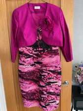Condici Size 12 Mother Of Bride/ Groom Pink/ Black Dress/ Jacket. VGC Worn Once