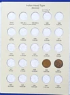 1880-1909 Indian Head Cents in Folder 1c Penny Lot of 21