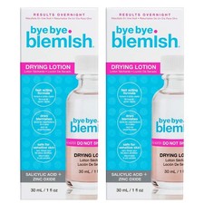 Bye Bye Blemish Acne Drying Lotion, Instant Pimple Treatment, 1oz x 2Pack