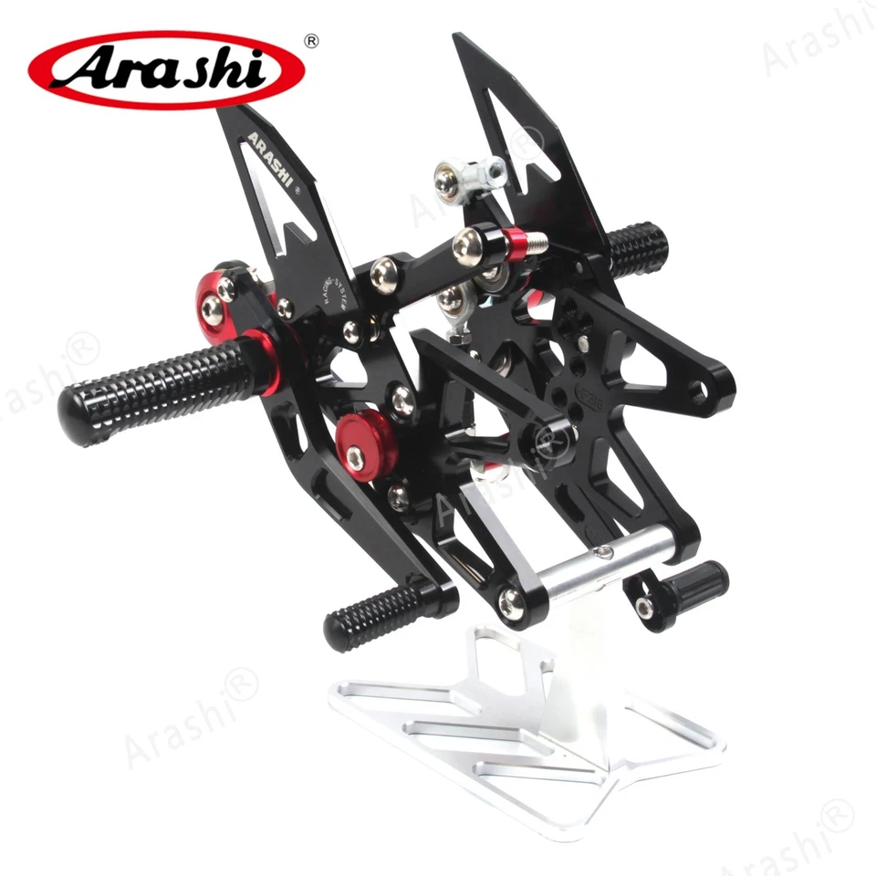 Para Triumph Daytona 675 R 2013-2018 Arashi reposapiés ajustable estriberas pedal Foto 3 de 4