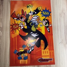 VINTAGE 2000 THE POWERPUFF GIRLS Poster Multicolor Classic Biff Bam