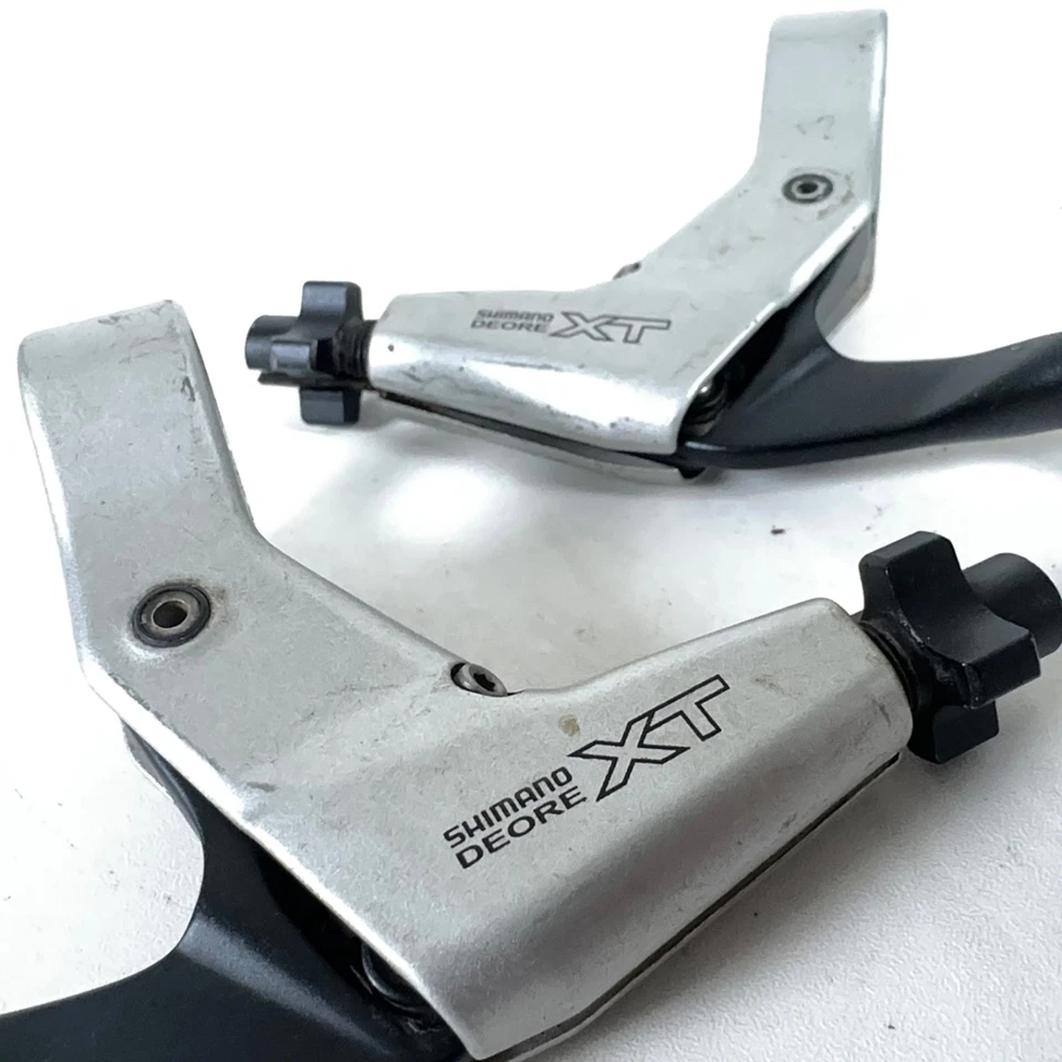 Shimano Vintage Deore XT BL-M739 Conjunto de Alavanca de Freio V Esquerda/Direita Prata/Preto - Imagem 2 de 4