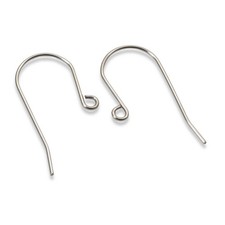 100 Tall Stainless Steel Ear Wires Hypoallergenic, Durable, DIY Jewelry