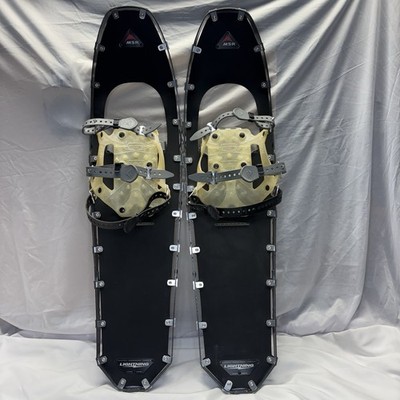 MSR Lightning Ascent Snowshoes 8x30 Black Backcountry Heel/Toe Crampon Mint