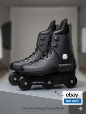 Rollerblade Lightning Inline Skates Model R01 Size 39-5 Black