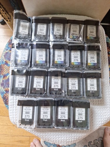 Lot Of 19 Empty Virgin Genuine CANON Ink Cartridges 275XL/ 275/ 276 XL/276  !!!