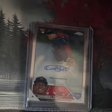 2023 Topps Chrome Enmanuel Valdez Rookie Autograph Boston Red Sox