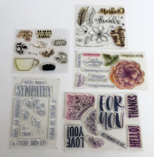 5 Stampin' Up Paper Pumpkin Stamp Sets Only All Occasion Floral Phrases