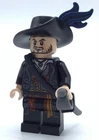 LEGO New - Hector Barbossa - Pirates of the Caribbean Minifigure w/ accessories
