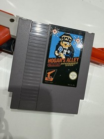 Hogan's Alley & Light Gun Zapper - NES Nintendo Cartridge PAL RARE GAME