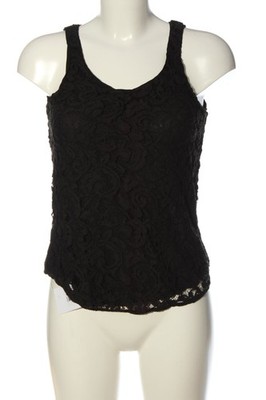 ANN TAYLOR LOFT Spitzentop Damen Top Gr. DE 34 schwarz Casual-Look