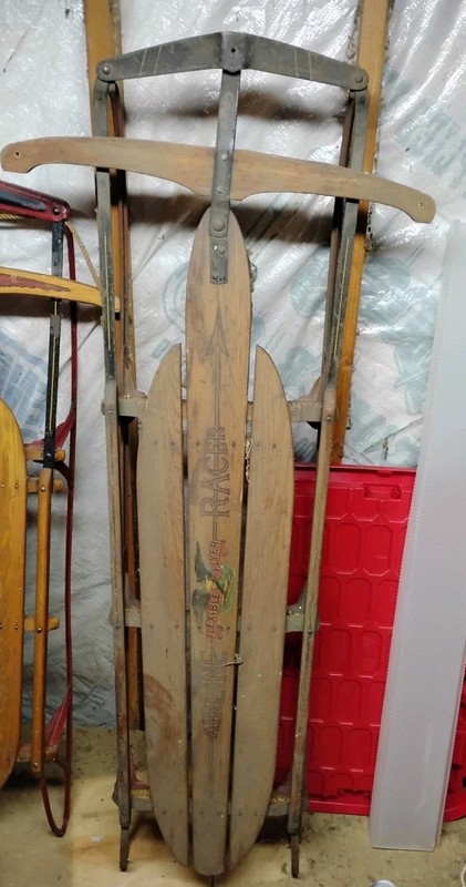 59” Flexible Flyer antique Vintage sled. Ezy Restore Job With Profit Potential.