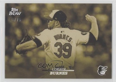 2024 Topps Black & White Yellow 48/75 Corbin Burnes #43 1f60