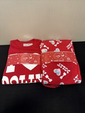 NWT I Heart Dolly Parton Large Sweatshirt And Pants. Red Set