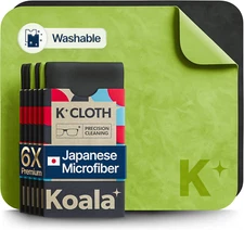 Koala Lens Cleaning Cloth | Japanese Microfiber | Glasses Cleaning Cloths Pack 6